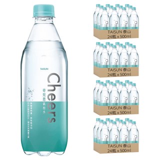 TAISUN 泰山 CHEERS 氣泡水, 500ml, 96瓶