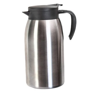 FREIZ 和平 Fortec 亮面 2L 不鏽鋼保溫壺 RH-1741, 銀色 + 黑色, 1個