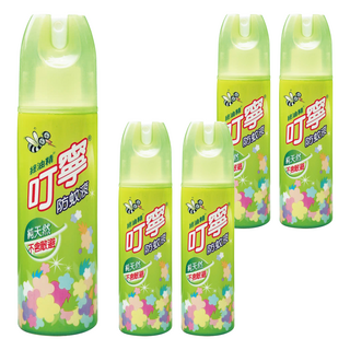 叮寧 防蚊液 不含敵避, 120ml, 5瓶