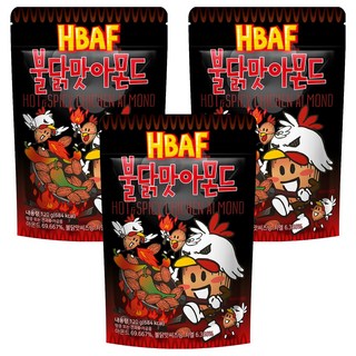 HBAF 杏仁果 火辣雞味, 120g, 3包