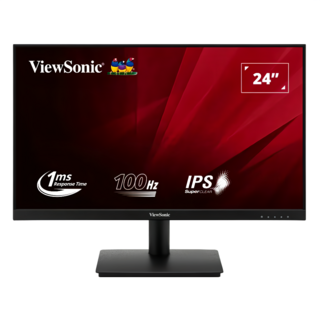 ViewSonic 優派 24型窄邊寬螢幕, FHD HDMI 100Hz IPS, 1ms反應時間, 極簡無邊框設計, 178度廣角視野, VA240-H