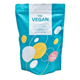 THE VEGAN 樂維根 植物性優蛋白 紅茶豆漿口味, 1kg, 1包