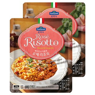 폰타나 베이컨 앤 치폴레 로제 리조또, 250g, 2개