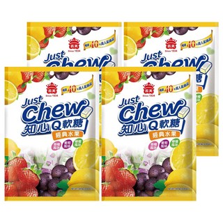 義美 知心Q軟糖 經典水果, 94.5g, 4袋