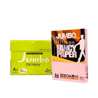 DOOSUNG PAPER OA 花紋紙 Jumbo, A4, 500張, P40 淡粉色