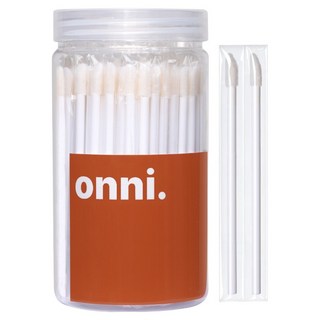 THE압구정언니 일회용 개별포장 메이크업 립 브러쉬 100p, 1개, 화이트