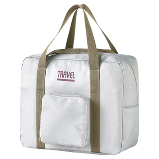 E.City 大容量多功能行李拉桿提袋, 防潑水, 黑色/灰色, 44.5 x 36.5 x 18cm