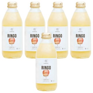 Kimino 青森蘋果氣泡果汁飲, 250ml, 5個