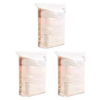 免抽氣真空壓縮袋 立體 PA+PE材質, 70 x 50 x 32cm, 3個裝, 1組