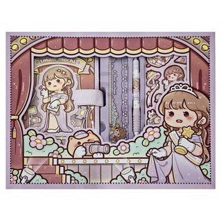 小麻薯 手帳套裝禮盒, 23.6*34.5*4.5cm, 冉冉之星, 1盒