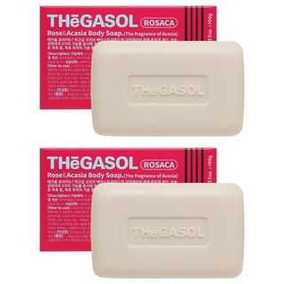 때가솔 로자카 때밀이 각질제거 목욕비누 아카시아향, 100g, 2개입