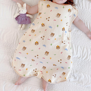 愛北鼻 棉花糖背心式防踢被, XL, 橘子熊