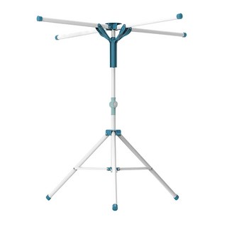 巧巧 小資族輕鬆收折晾曬架, 白色 + 綠色, 1個