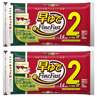 welna 日清製粉 mama 1.4mm 快煮義大利麵條 夾鏈袋裝, 500g, 2包