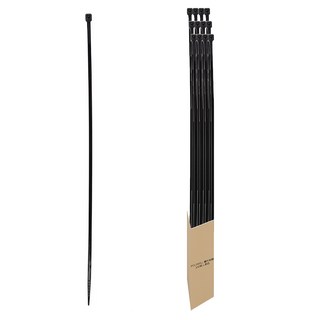 POLYWELL 自瑣式束線帶 PW15-T65-0076, 黑色, 100條