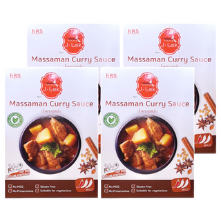 J-LEK 瑪莎曼咖哩醬, 無味精, 無防腐劑, 適合素食者, 250g, 4盒
