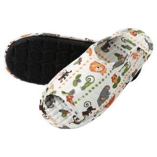 KiKiDi 男士療癒緩震室內拖鞋, 1個, 動物白