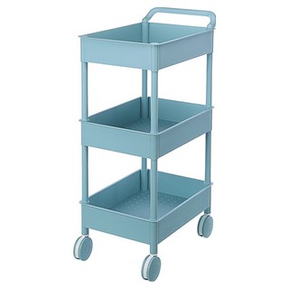 KEYWAY 大車輪推車三層架 + 把手, 藍色, 3層, 1個