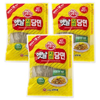 오뚜기옛날 자른당면, 500g, 3개