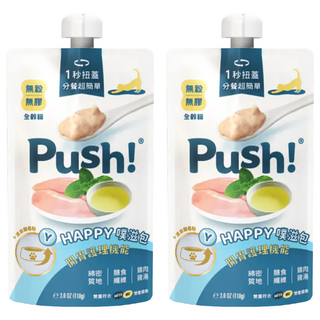 台灣 Push 全齡貓 機能噗滋包, 雞肉雞湯, 110g, 2包