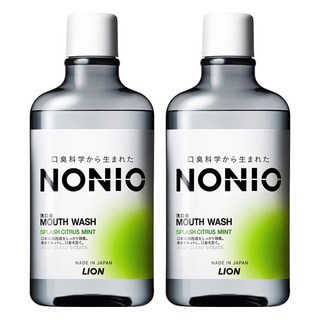 LION 獅王 NONIO 漱口水 柑橘薄荷 (綠), 1L, 2瓶