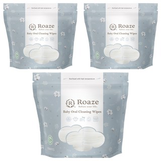 Roaze 柔仕 幼兒口腔清潔紗布 90張, 3個, 50g