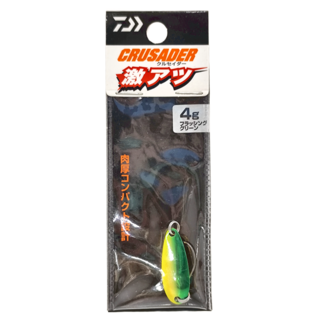 DAIWA 路亞 CRUSADER GEKIATSU 4, 綠色 + 黃色, 1個