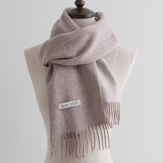 BABISOO 雙面羊毛圍巾+收納袋