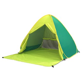 秒開抗UV遮陽野餐帳篷, 2人, 雙併綠色, 戶外露營野餐必備