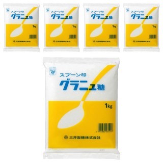 三井 精緻細砂糖 1kg, 5包 - 烘焙、烹調、飲品適用