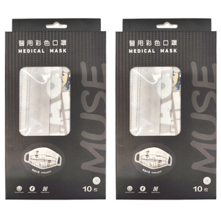 ABIS 進擊的巨人 成人平面醫用口罩 17.5 x 9.5cm, Q版人物, 10片, 2盒