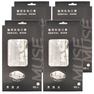 ABIS 進擊的巨人 成人平面醫用口罩 17.5 x 9.5cm, Q版人物, 10片, 4盒