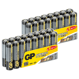 GP Batteries 超霸 超級環保碳鋅電池 4號, 16顆, 2組