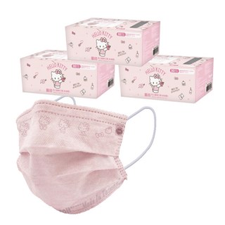 MITENXIN 天心生醫 情境鋼印口罩, 溫暖粉, 30片, 3盒