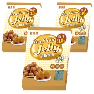 新東陽 茶梅凍，添加10%梅汁，台灣果品, 500g, 3盒