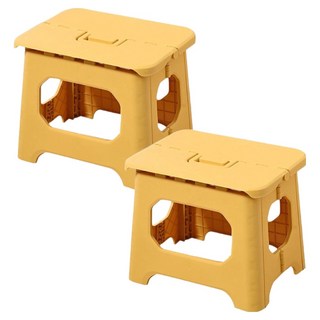 摺疊板凳 經典款 小(20 x 17 x 16cm) 320g, 莫蘭迪黃, 2個