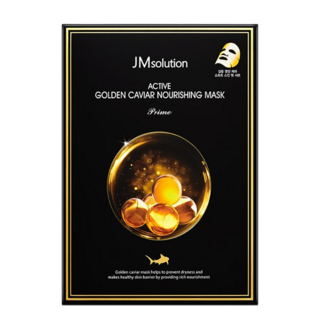 JMsolution 肌司研 黃金魚子醬滋養面膜 Set 含24K黃金 保濕面膜 10片, 1盒