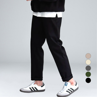 이브클로젯 남성용 빅사이즈 스판 밴딩 일자 면바지 6081-1