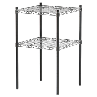 dayneeds 日需百備 輕型烤漆架 鐵力士架 收納 鞋架 展示架, 黑色, 2層