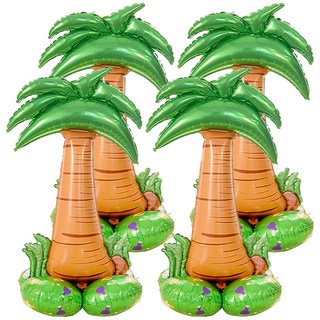 站立鋁箔氣球 寬65x高114公分, 椰子樹 棕色 + 綠色, 4個