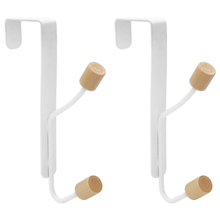 TRENY 日式經典門後掛勾 單勾, 2個, 白色