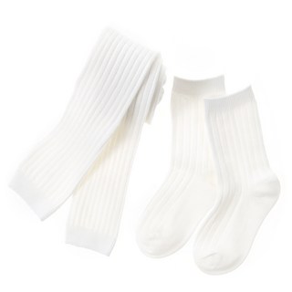 Lolly Tree 孩童素色羅紋長襪+短襪
