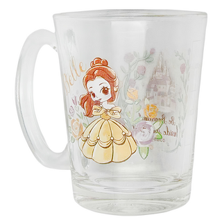 Disney 迪士尼 玻璃馬克杯 DS-8300BL 300ml, 多色 貝兒 玻璃, 1個