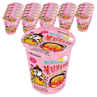 Buldak Ramen 火辣雞肉鐵板炒麵杯裝 奶油白醬 80g, 24入