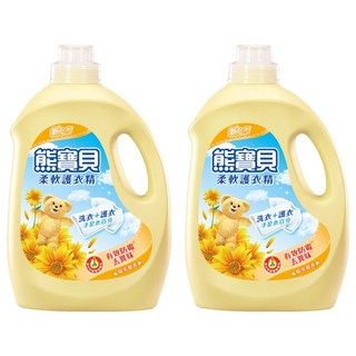 Snuggle 熊寶貝 衣物柔軟精 7合1護衣功能 抑制霉菌生長 保持衣物乾淨清爽, 3.2L, 2桶
