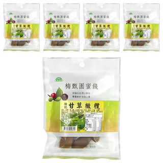 梅甄園 陳記 甘草橄欖 60公克, 60g, 5包