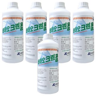 진로발효 바이오 크린콜 살균소독제, 1L, 5개