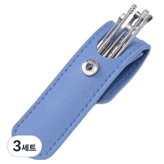 Baumiru 高級掏耳棒6件套組 藍色 M, 3套