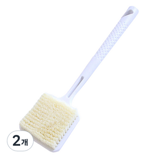 方形身體刷, 白色, 1入, 2個