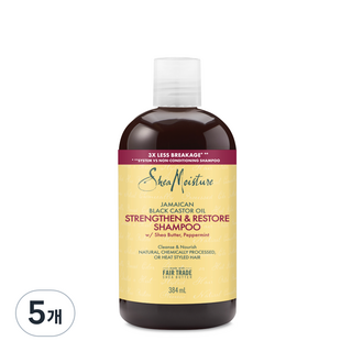 시어모이스처 자메이칸 블랙 캐스터 오일 샴푸, 384ml, 5개
